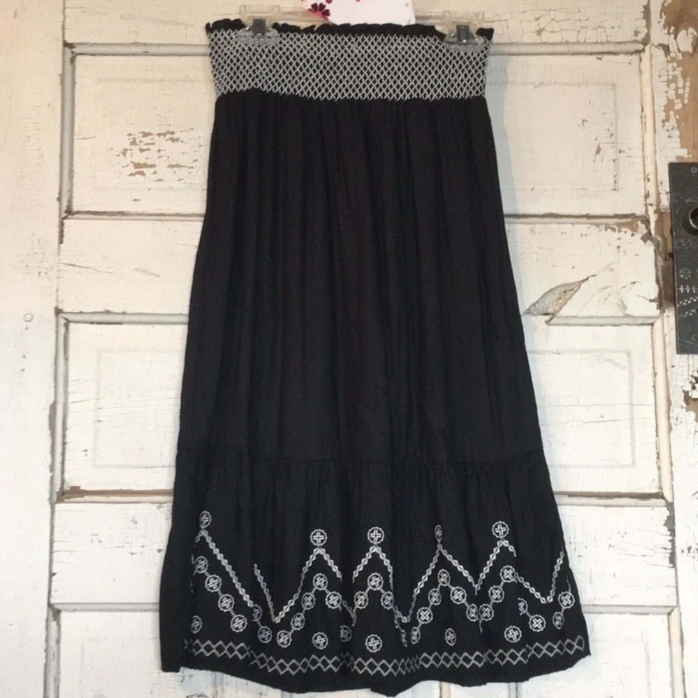 NWT Boho Black Tube Dress / Coverup